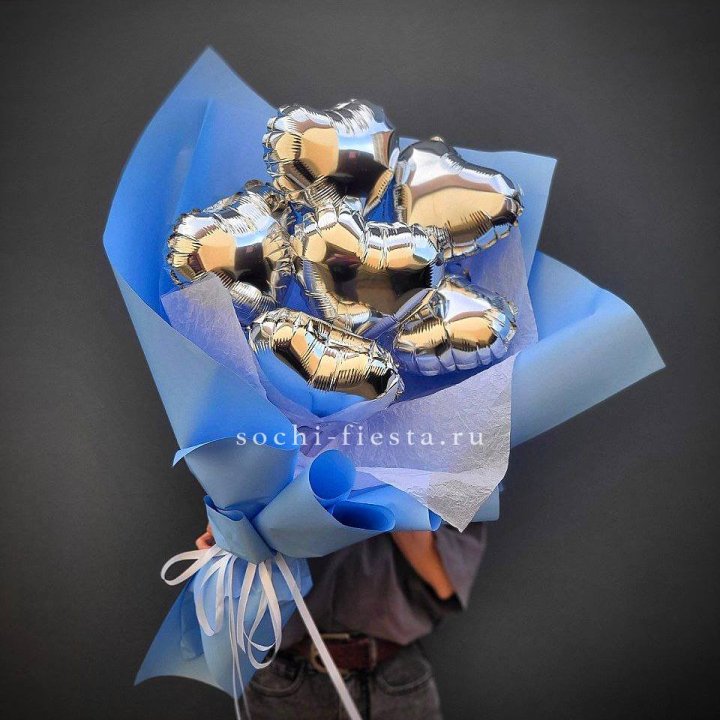 Букет из шаров сердец  №2 в Тольятти