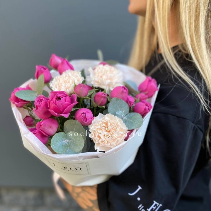 Букет с мисти бабблс №2 в Тольятти