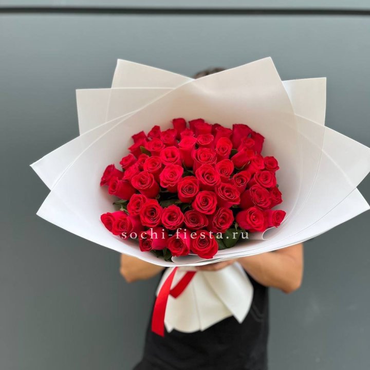 51  красная роза в Тольятти