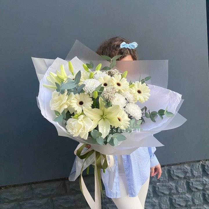 Букет с лилией и герберой в Тольятти