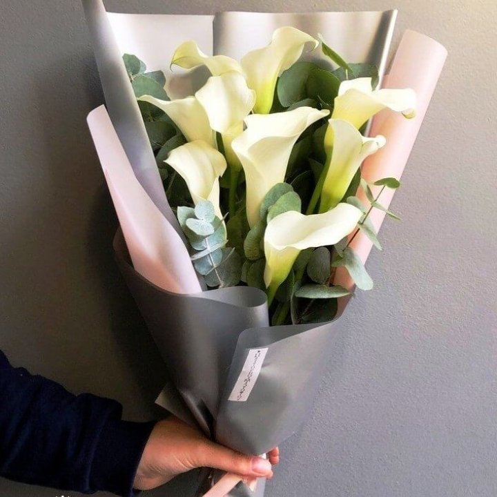 Каллы с эвкалиптом в Тольятти