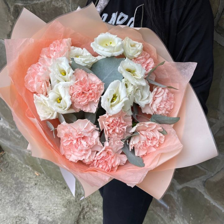  Букет диантусов "Пич" в Тольятти