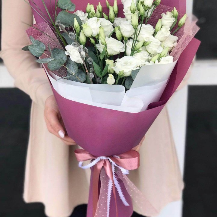 Эустомы с эвкалиптом в Тольятти