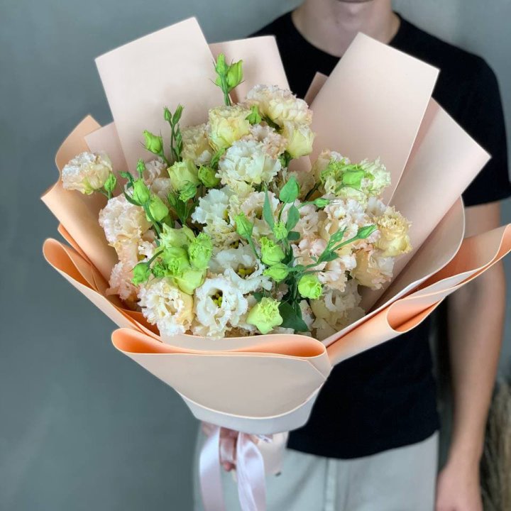 Букет эустом "Крем" в Тольятти