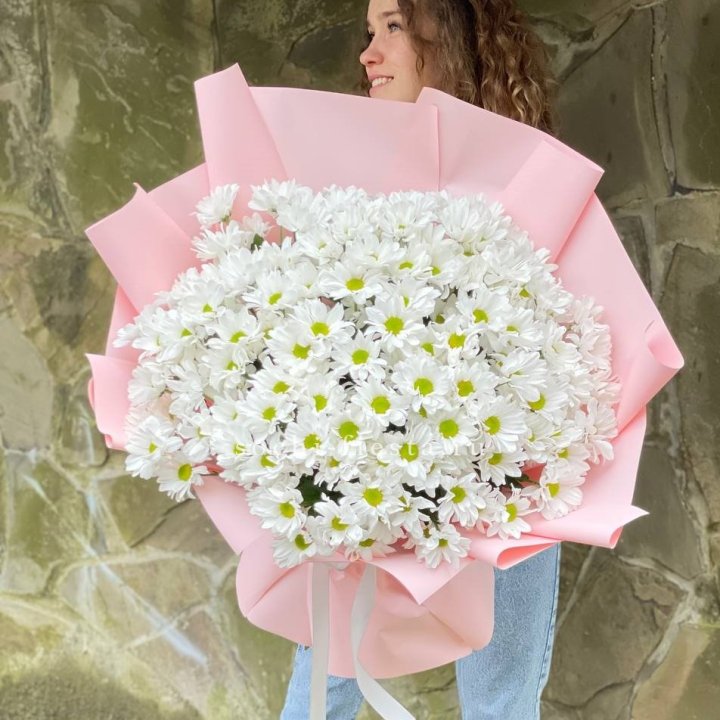  Букет хризантем "Крем" в Тольятти