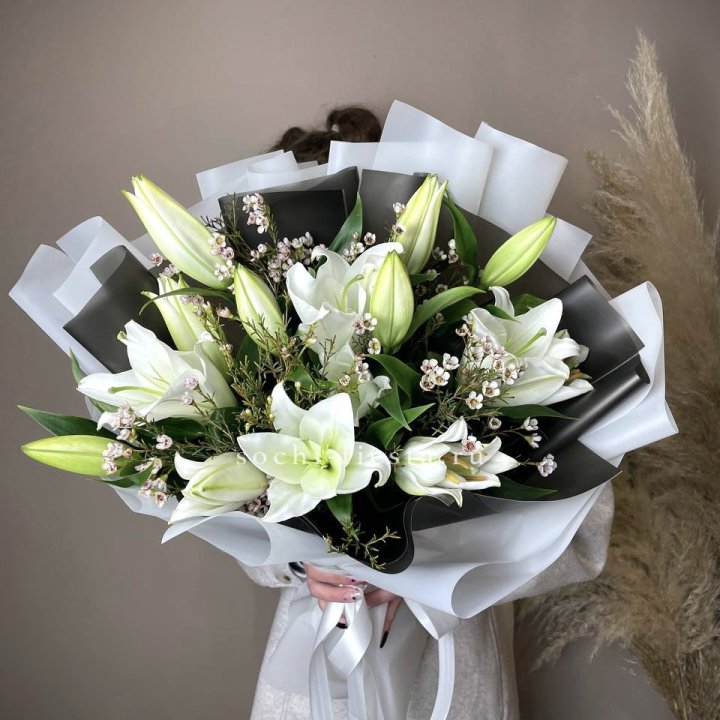 Букет лилий Снежная королева в Тольятти