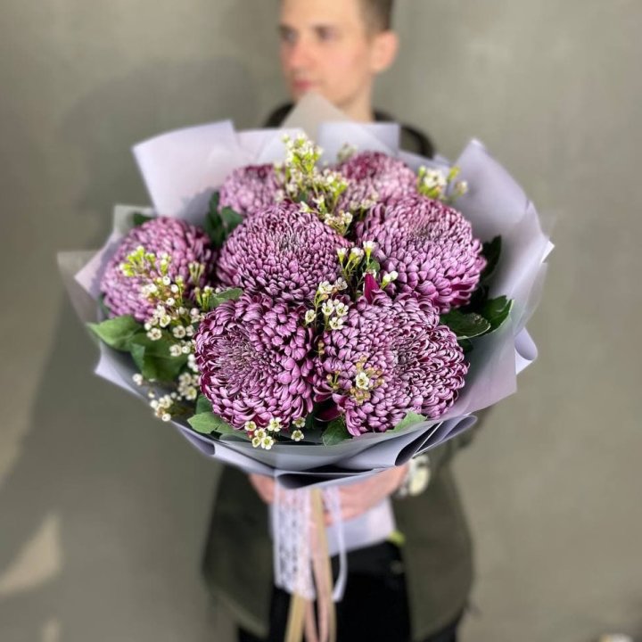 Букет хризантем "Палермо" в Тольятти