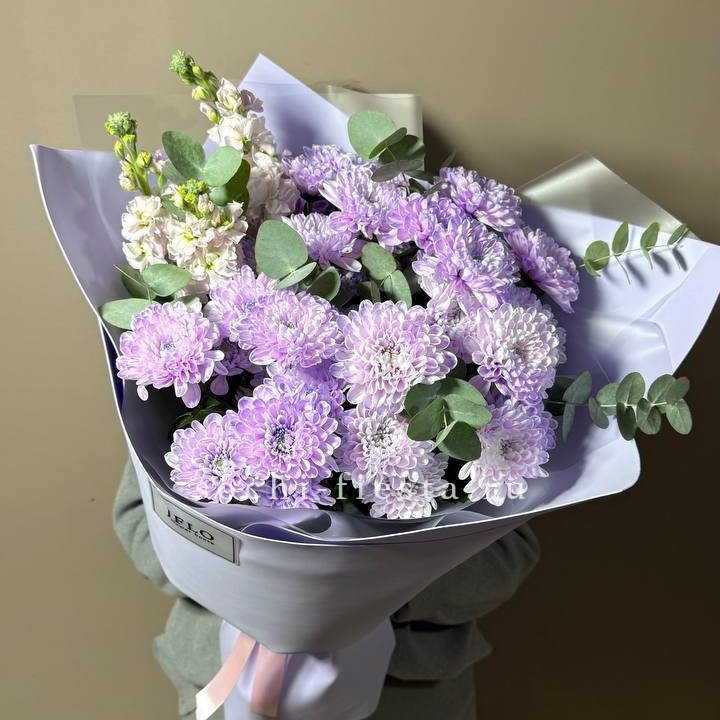 Дуо хризантема и маттиола в Тольятти