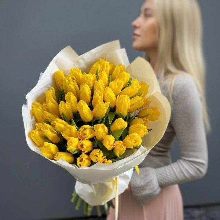 51 желтый тюльпан в Тольятти