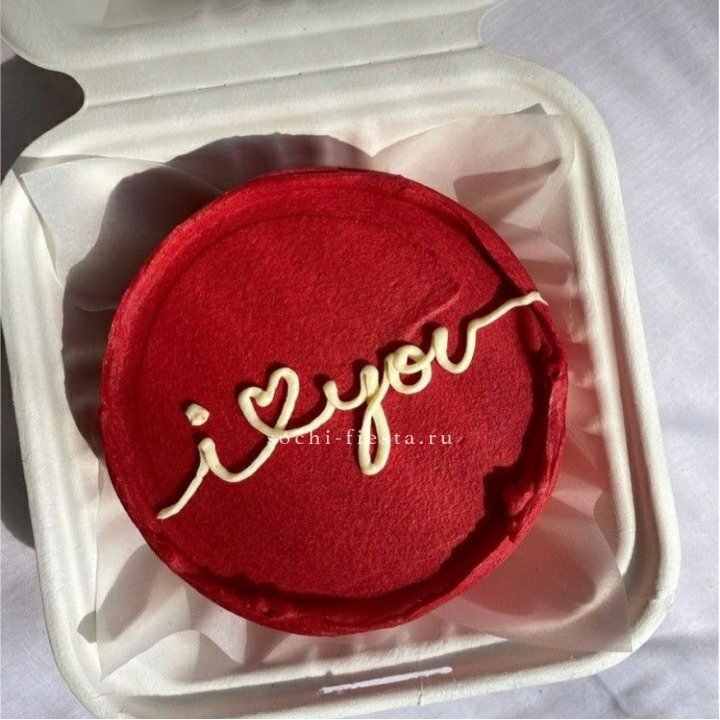 Бенто-торт "Я тебя люблю бесконечно" в Тольятти