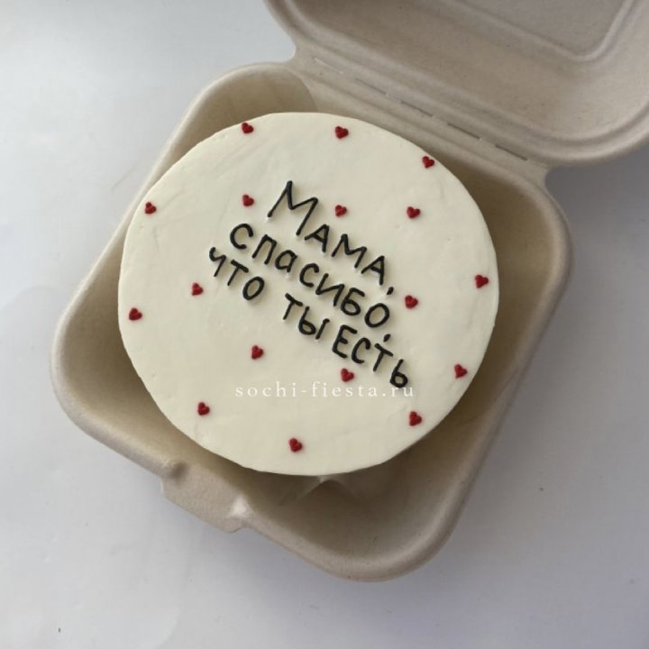 Бенто-торт "Мама спасибо что ты есть" в Тольятти