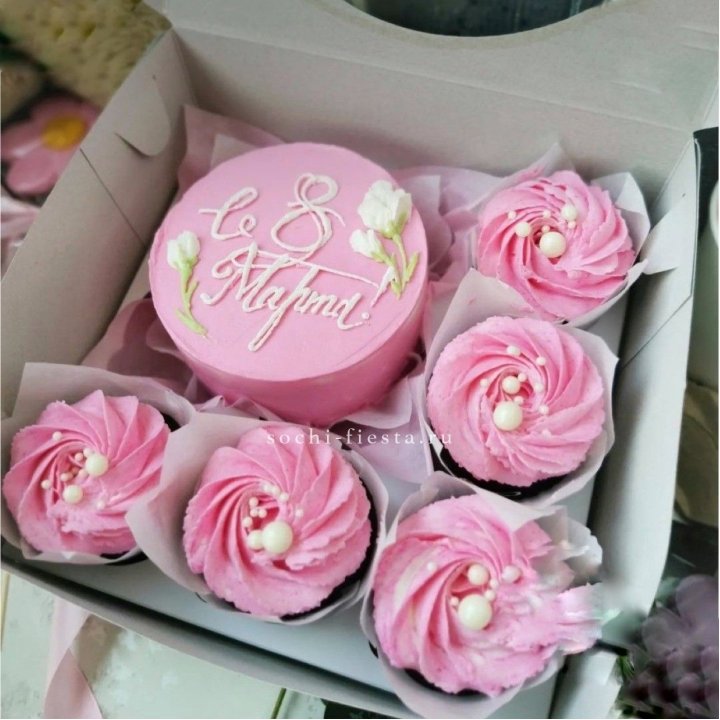 Капкейки и бенто-торт "8 марта!" в Тольятти