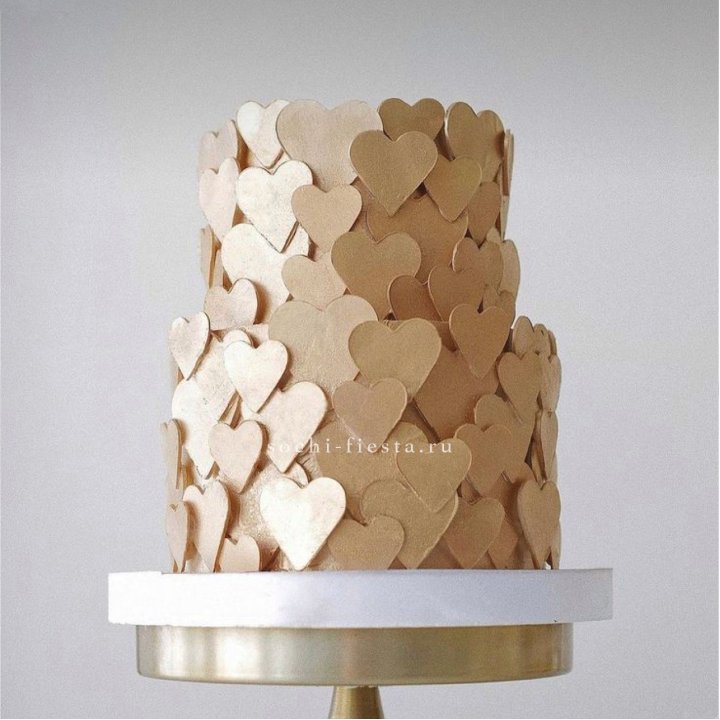 Торт "Hearts" gold в Тольятти
