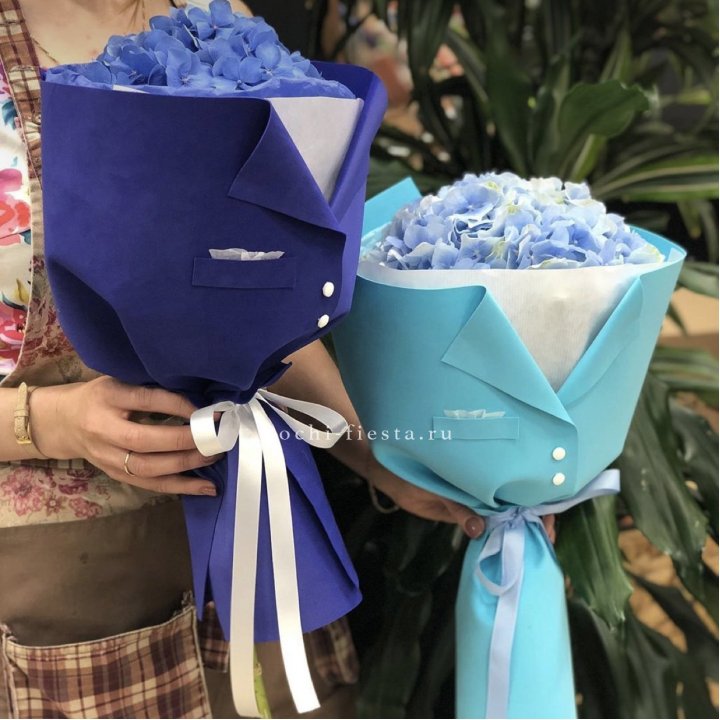 Букет с гортензией с пиджаком в Тольятти