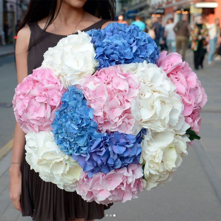 Букет гортензий "Инь-Янь" в Тольятти