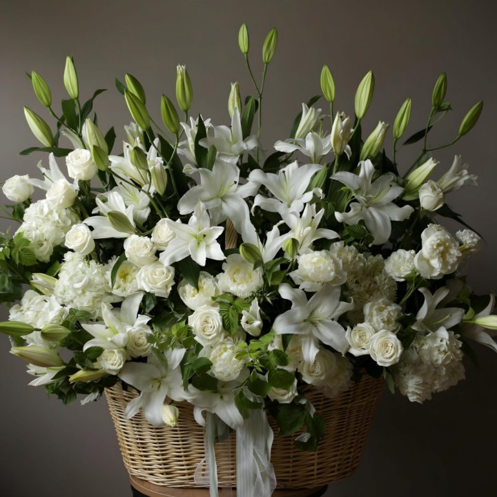Цветочная корзина макси №3 в Тольятти