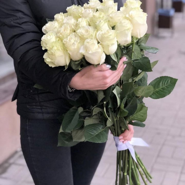 Голландские розы белые в Тольятти