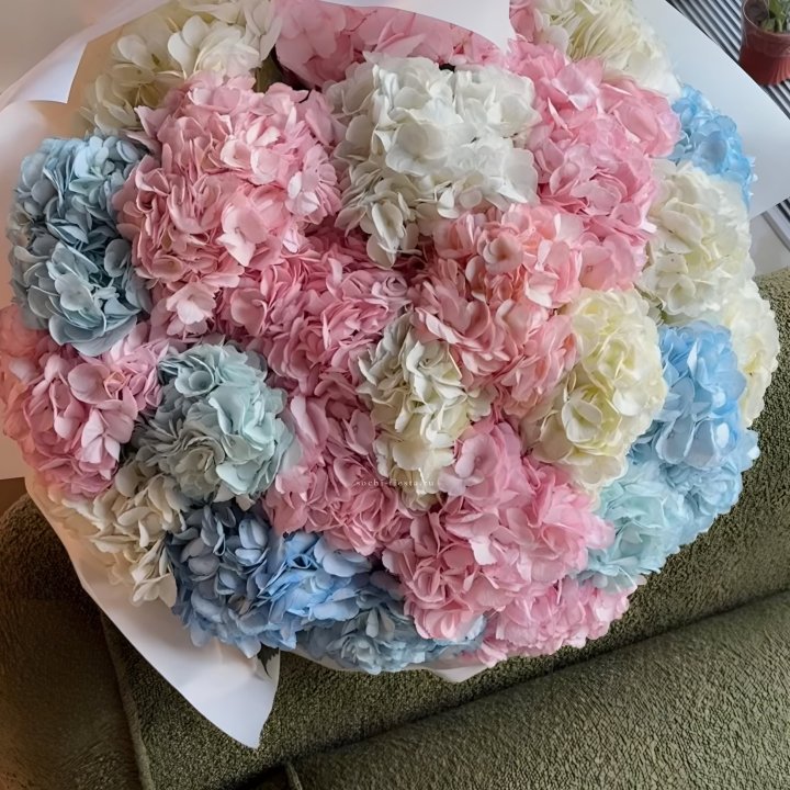 Букет гортензий микс в Тольятти