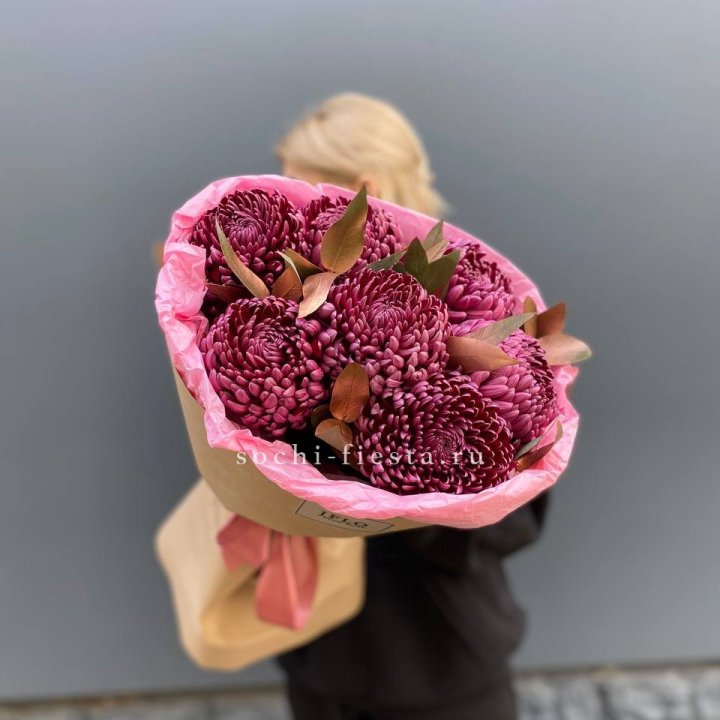 7 Хризантем Бигуди в золоте в Тольятти