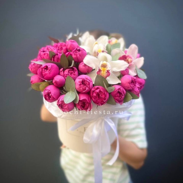 Бокс дуо мисти и орхидеи в Тольятти