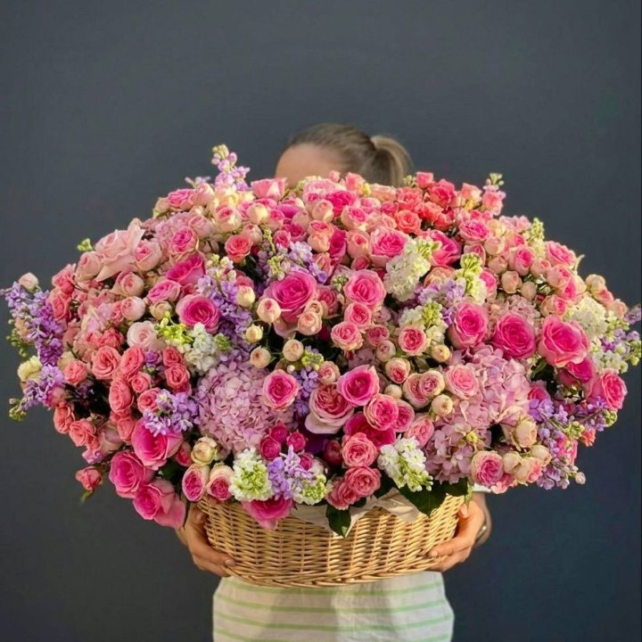 Цветочная корзина гигант №5 в Тольятти