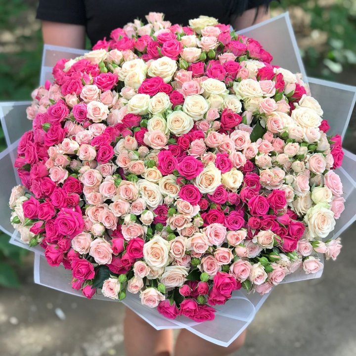 101 кустовая роза в Тольятти