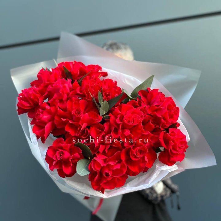 21 Красная французская роза в Тольятти