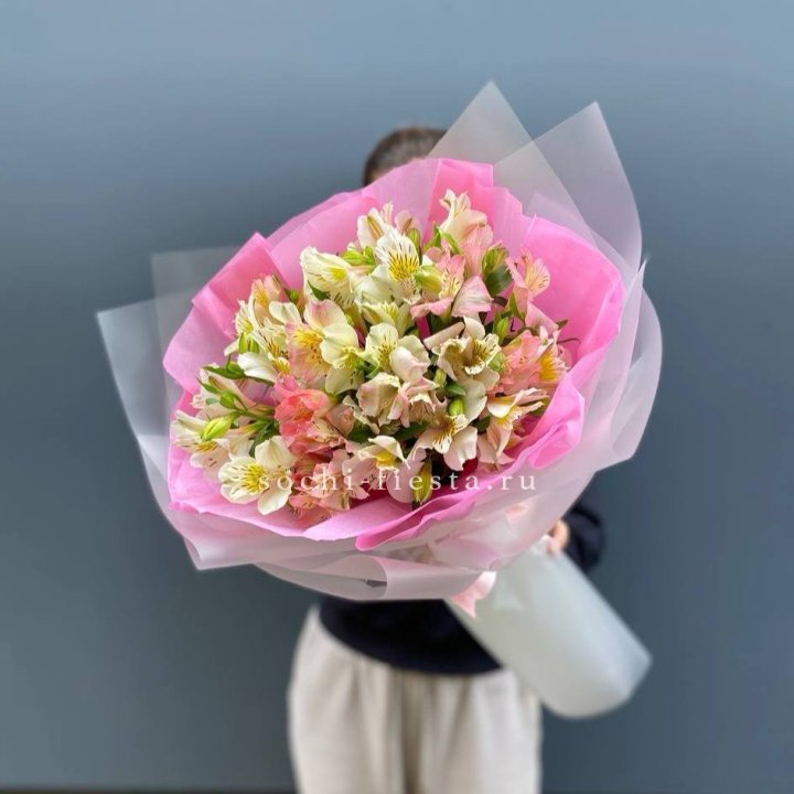 букет альстромерий "Черри" в Тольятти