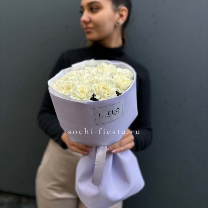 Букет белых диантусов в Тольятти