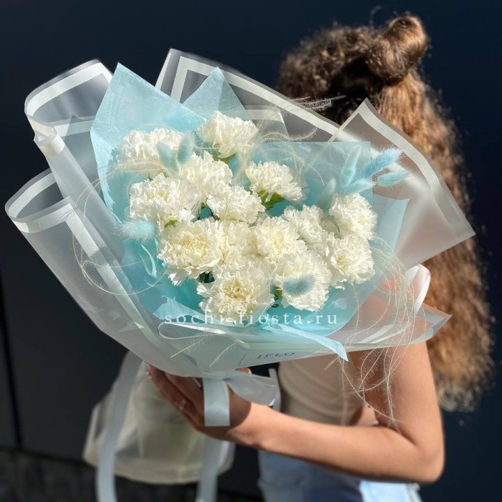 Воздушный букет из диантусов  в Тольятти