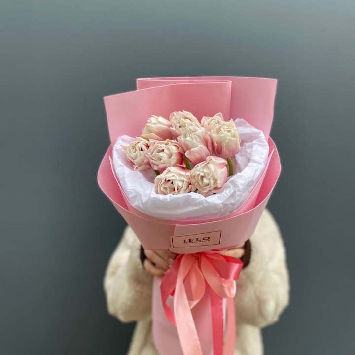 9 нежных тюльпанов в Тольятти