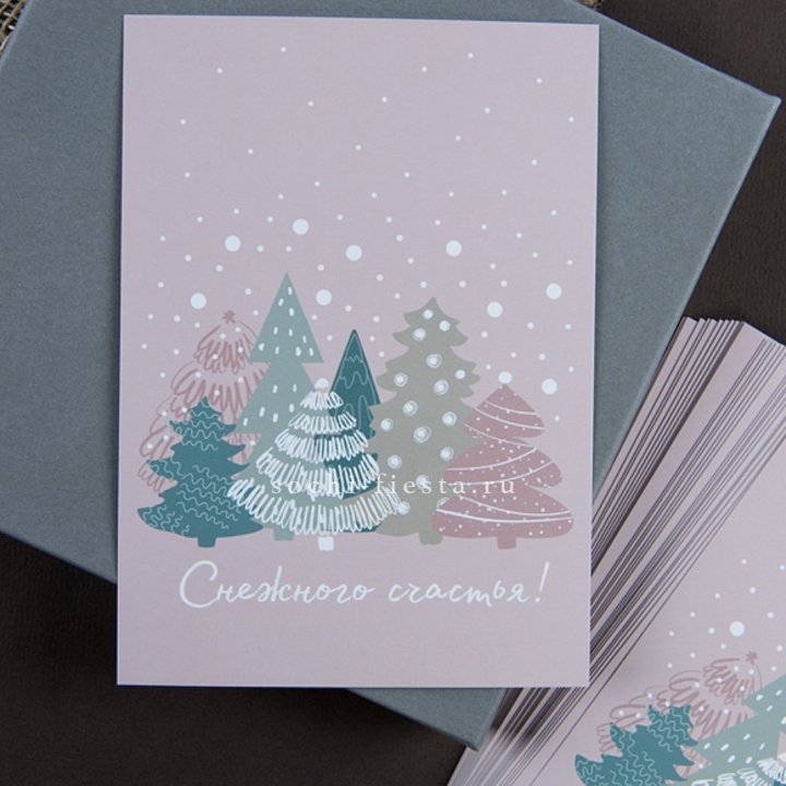 Открытка к букету "Снежного счастья" в Тольятти