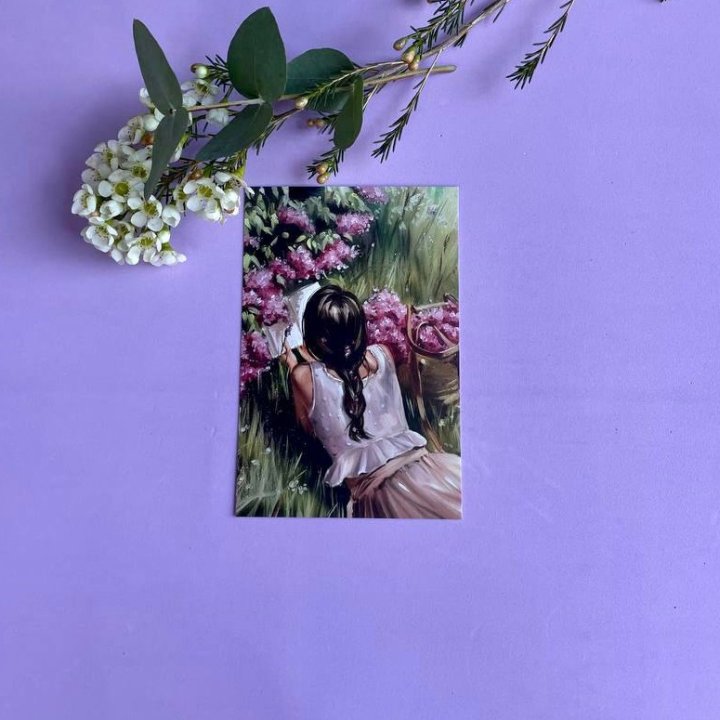 Открытка к букету "Среди пионов" в Тольятти