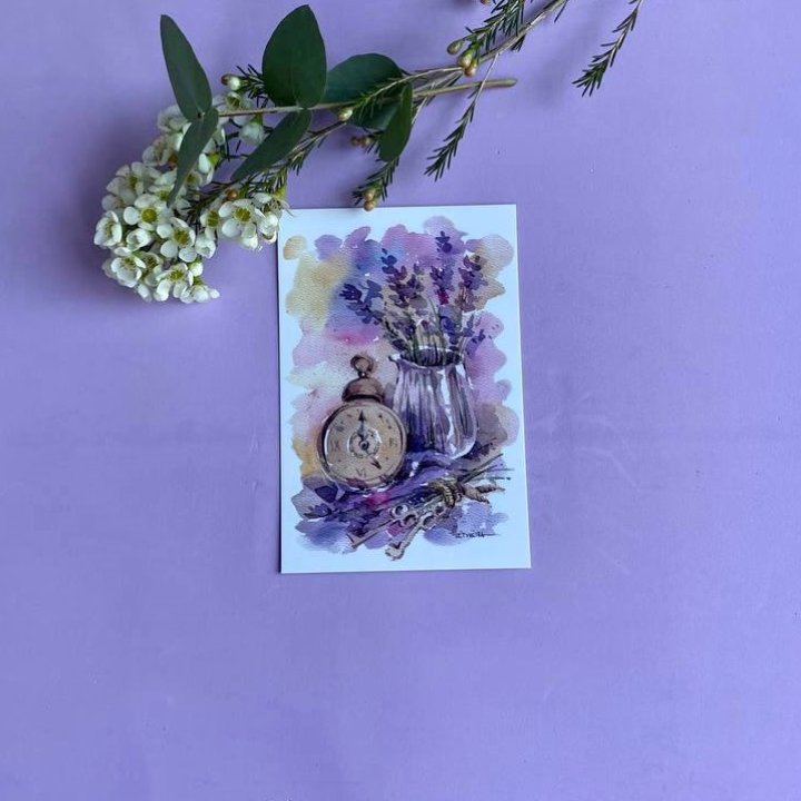 Открытка к букету "Часы" в Тольятти