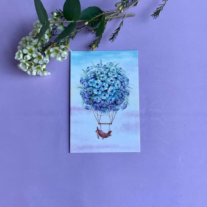 Открытка к букету "Флоростат" в Тольятти