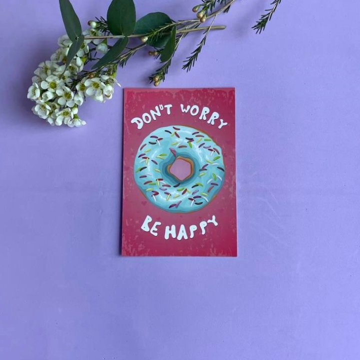 Открытка к букету "Не волнуйся..." в Тольятти