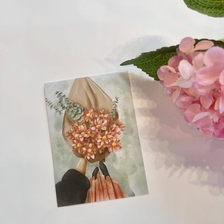 Открытка к букету "Букет" в Тольятти