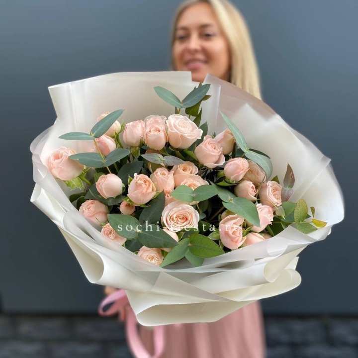 Букет кустовых роз "Фреш" в Тольятти