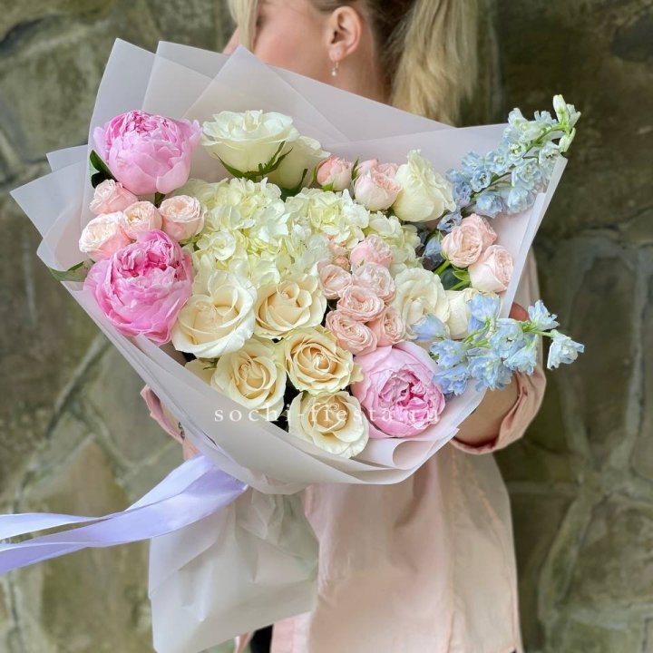 Букет с пионами "Богема" в Тольятти