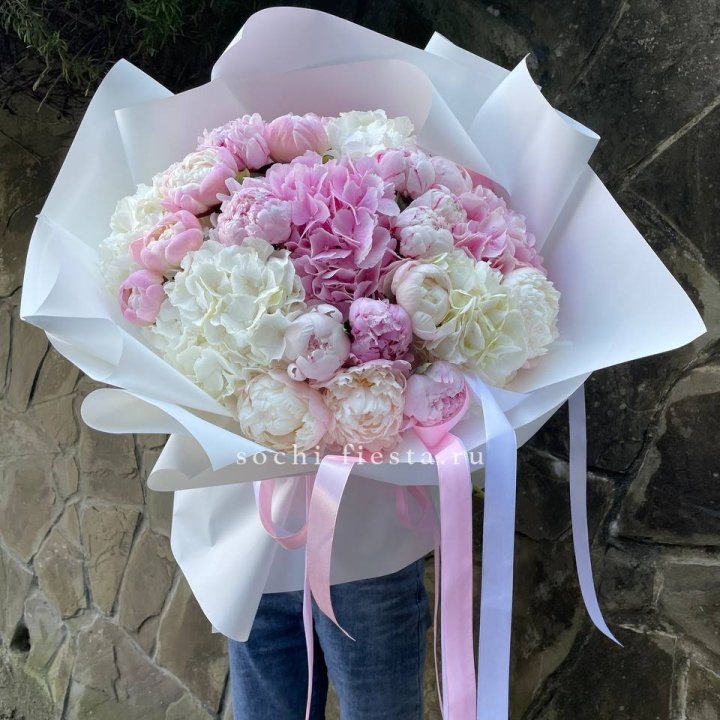 Букет "Пионы и Гортензии" в Тольятти