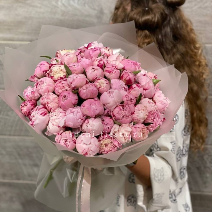 51 розовый пион в Тольятти