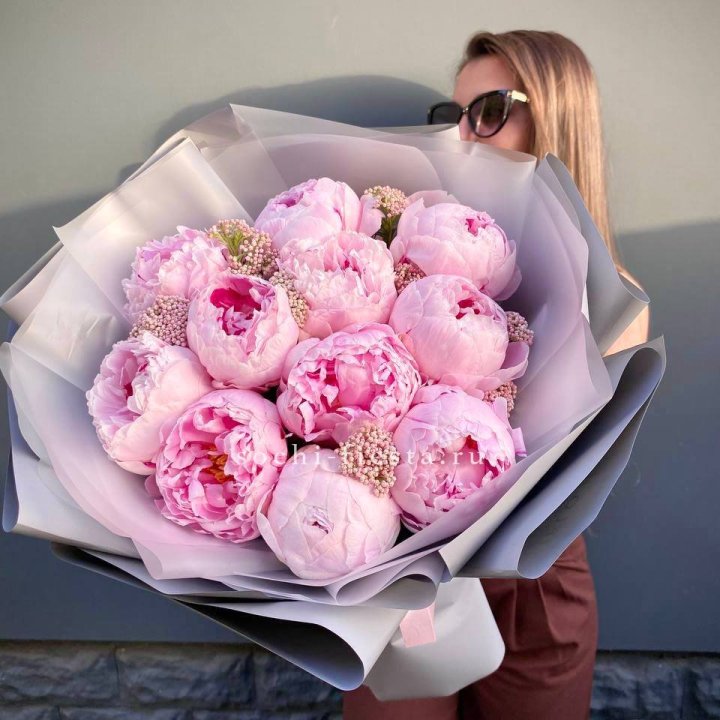 Букет с пионами "Стайл" в Тольятти
