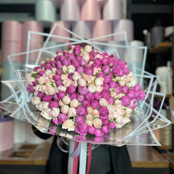 101 кустовая пионовидная роза в Тольятти