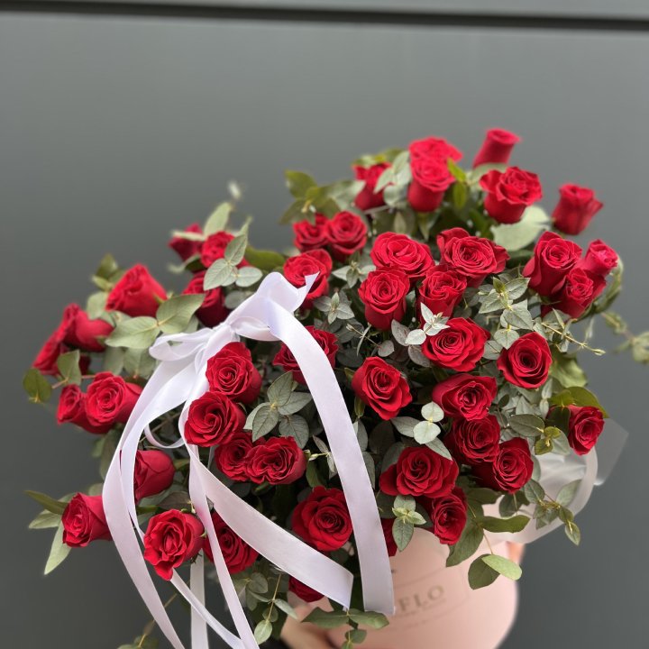 45 Красных роз в боксе "Сеньёрита" в Тольятти