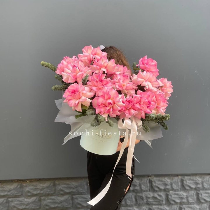 Бокс из 15 французских роз в Тольятти