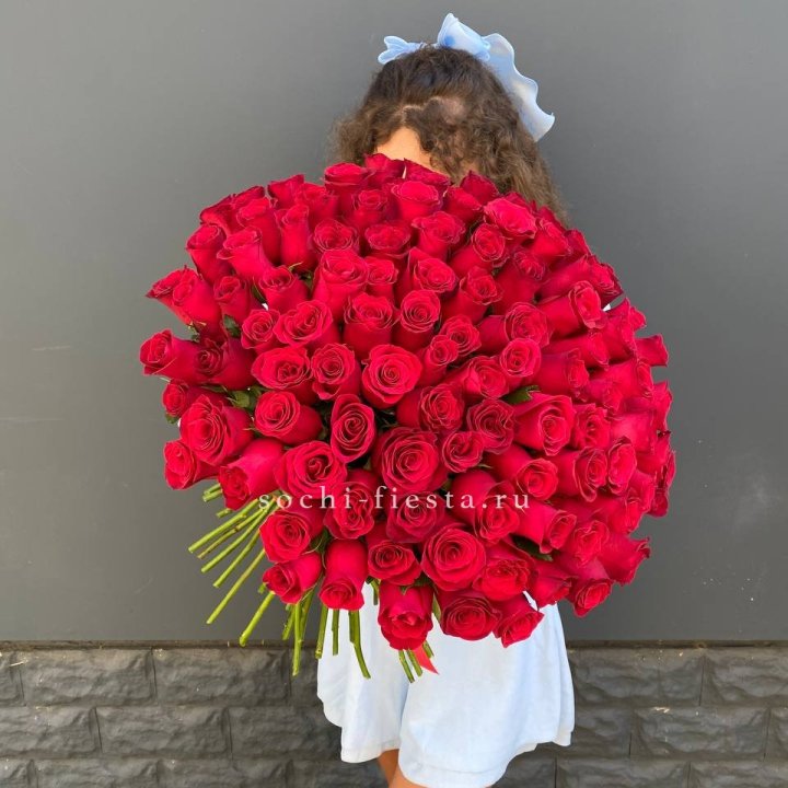 101 красная роза в Тольятти