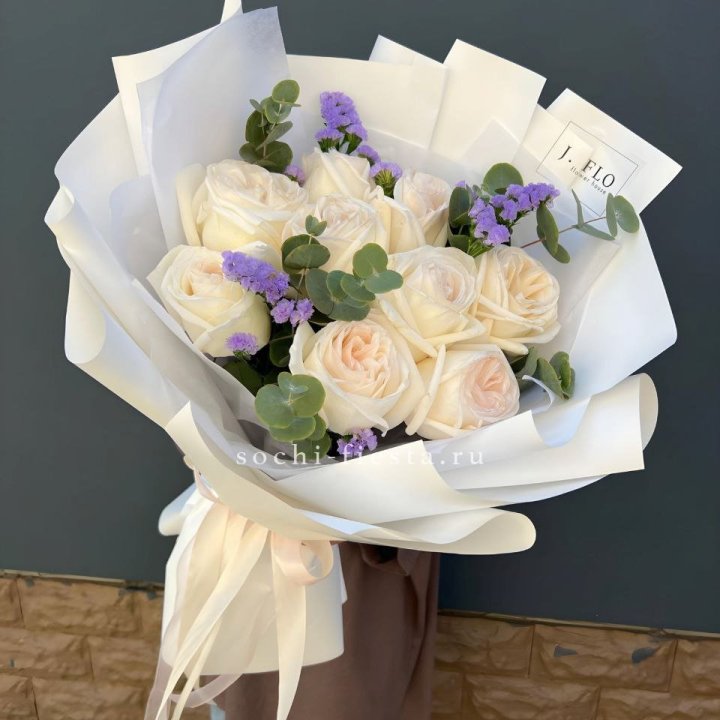 Букет из роз Вайт охара в Тольятти