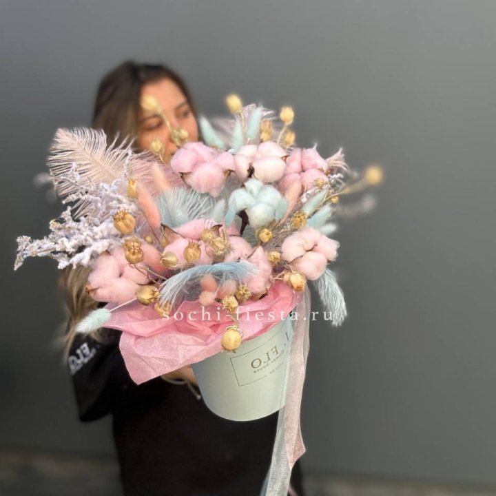 Авторский бокс с сухоцветами №2 в Тольятти