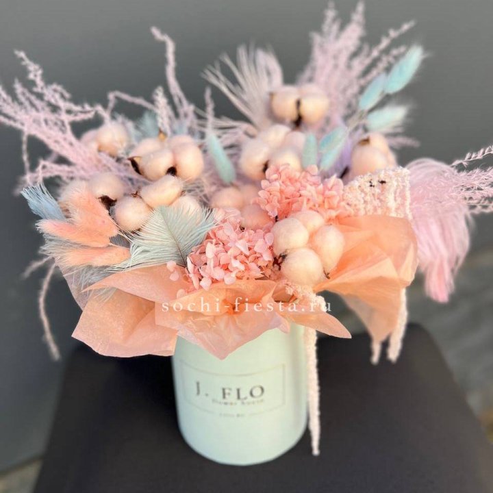 Авторский бокс с сухоцветами №3 в Тольятти