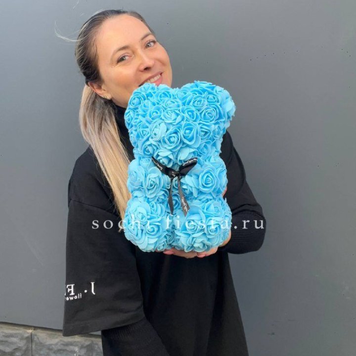 Игрушка медведь голубая в Тольятти